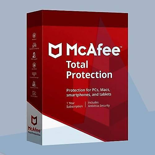 McAfee Total Protection 1 kullanıcı 1 yıl Lisans Anahtarı 2023